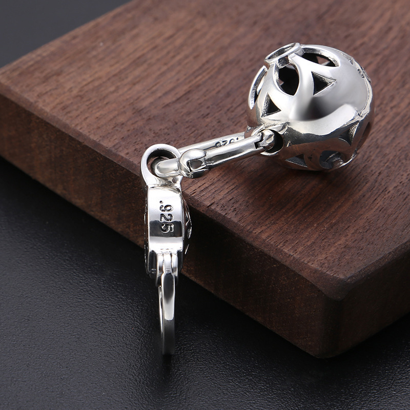 925 sterling silver handmade key rings American European antique silver designer fashion accessories