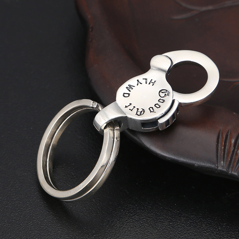 925 sterling silver handmade key rings American European antique silver designer fashion accessories