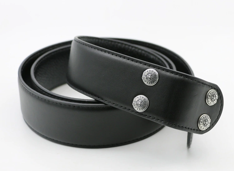 handmade black leather waist belt American European antique silver gothic punk style designer Fashion accessories