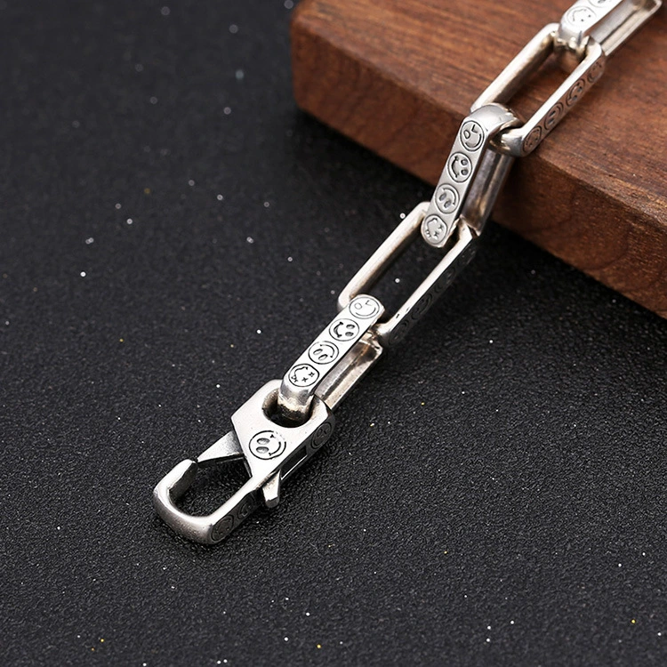 925Chromehearts sterling silver handmade thick link chain men's bracelets punk gothic vintage luxury jewelry accessories gifts