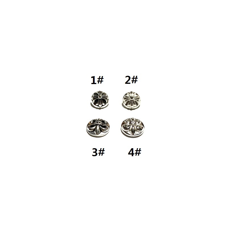 925 sterling silver handmade cross buttons American European punk gothic vintage luxury jewelry accessories gifts