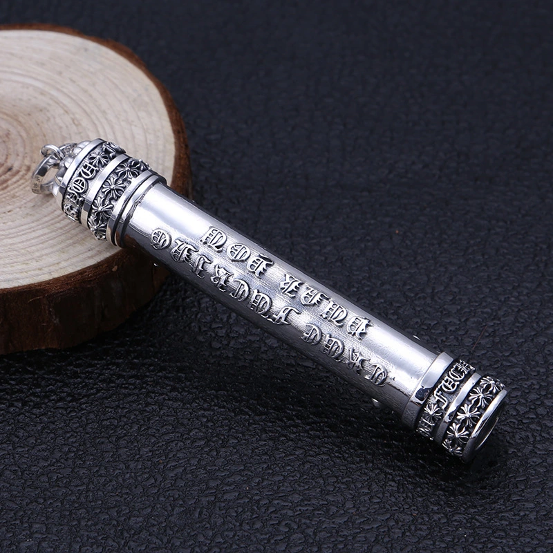 925 sterling silver crosses Electronic cigarette lighter with Micro USB  American European punk gothic vintage luxury jewelry accessories gifts