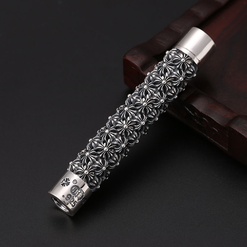 925 sterling silver crosses Electronic cigarette lighter with Micro USB  American European punk gothic vintage luxury jewelry accessories gifts