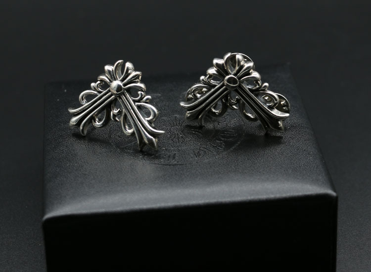 925 sterling silver handmade crosses brooches American European punk gothic vintage luxury jewelry collar accessories gifts