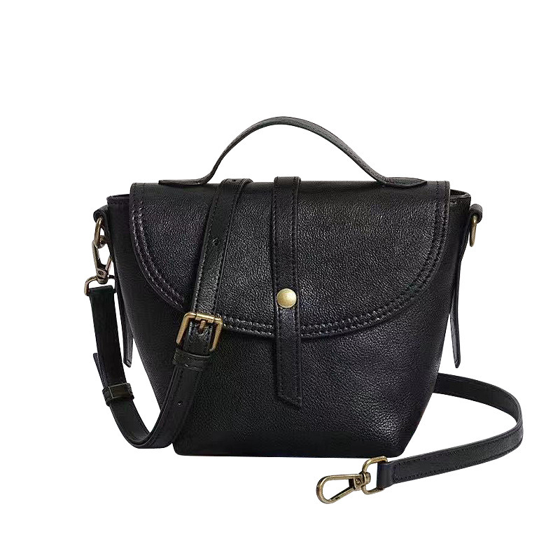 Luxury Women's fashion real leather crossbody handbags with zipper pocket Lightweight Shoulder Bags