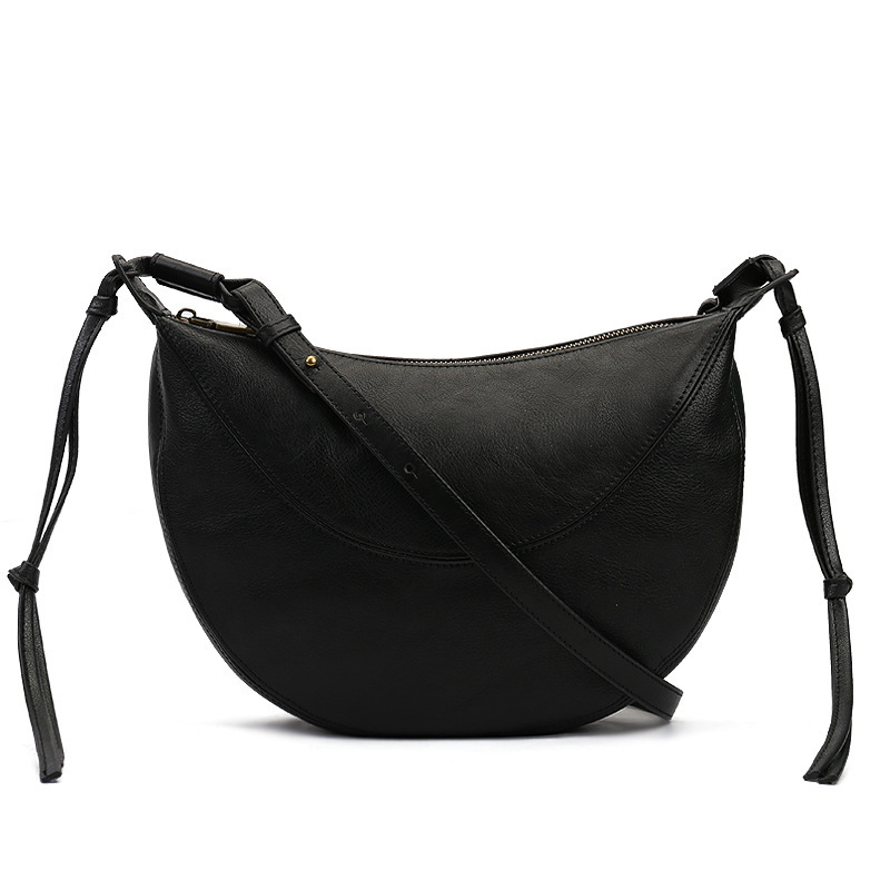 Luxury Women's fashion real leather crossbody handbags with zipper pocket Lightweight Shoulder Bags