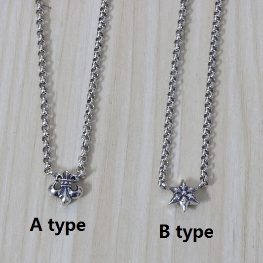 925 sterling silver necklaces anchor star pendants American European gothic punk style antique vintage luxury jewelry accessories gifts