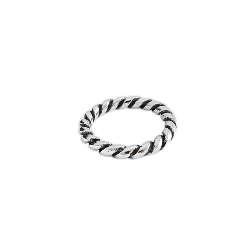 925 sterling silver band rings spiricle antique handmade designer punk hip-hop Luxury jewelry accessories
