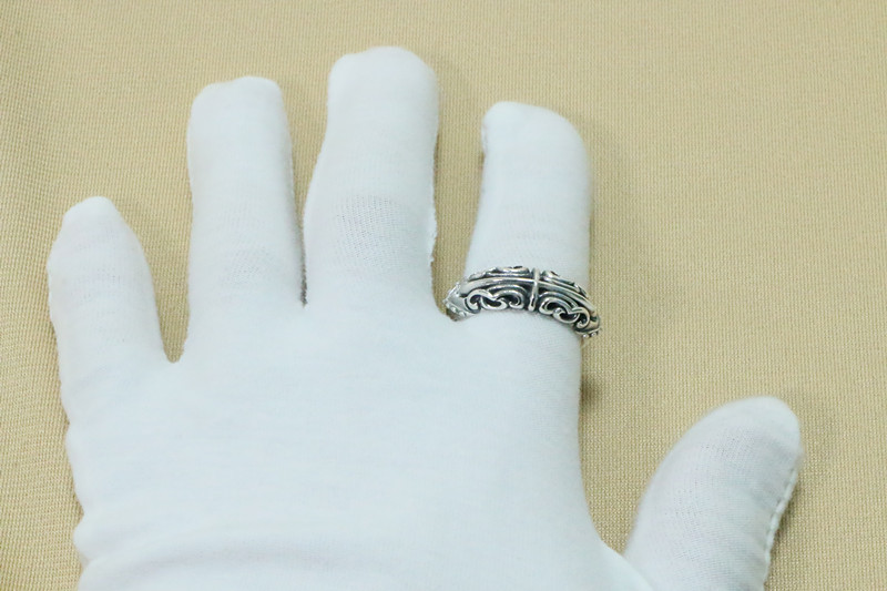 925 sterling silver crosses adjustable band rings antique handmade designer punk hip-hop Luxury jewelry accessories