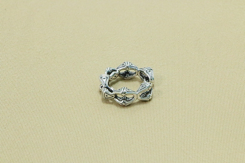 925 sterling silver adjustable band rings antique handmade designer punk hip-hop Luxury jewelry accessories