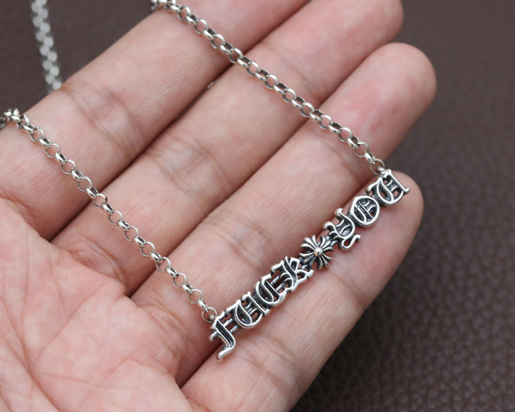 925 Sterling Silver Cross Pendant Necklaces Vintage Gothic Punk Hiphop Antique Designer Luxury Jewelry Accessories