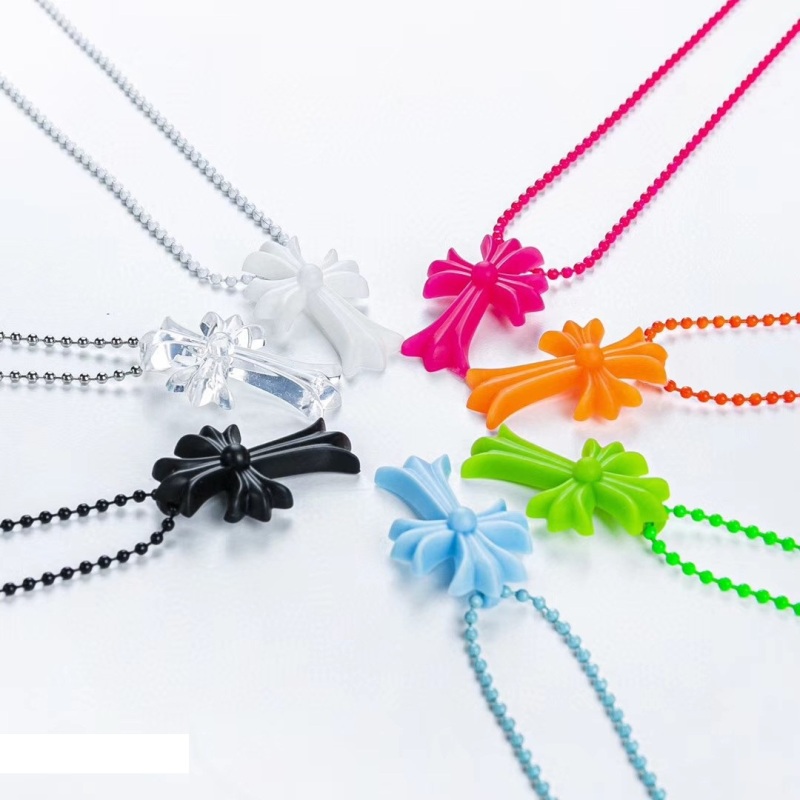 Plastic Resin Cross Pendant Necklaces Vintage Gothic Punk Hiphop  Designer Luxury Jewelry Accessories