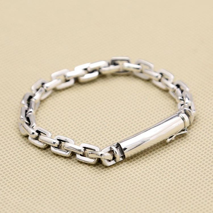 925Chromehearts Sterling Silver Link Chain Bracelets Antique Gothic Punk Jewelry Accessories Insert Clasps