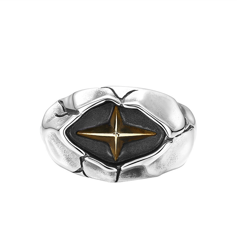 925Chromehearts Sterling Silver Star Adjustable Band Rings Vintage Gothic Punk Antique Designer Luxury Jewelry Accessories