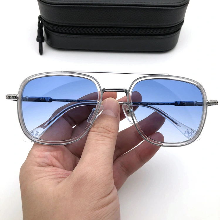 Vintage Fashion Designer Sunglasses Casual Driving Fishing Sports Beach Eyewears Crosses Metal Frame MAHUNM II