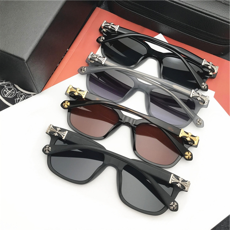 Vintage Fashion Designer Sunglasses Casual Driving Fishing Sports Beach Eyewears Crosses Metal Frame  COX UCKER