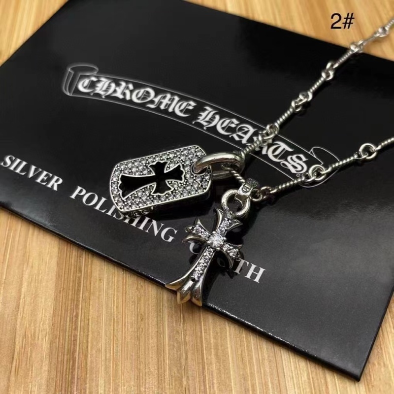 925 Sterling Silver Cross Pendant Necklaces With Stones Vintage Gothic Punk Hiphop Luxury Jewelry Accessories