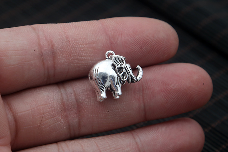 925 Sterling Silver Elephant Pendant Necklaces Vintage Gothic Antique Designer Luxury Jewelry Accessories