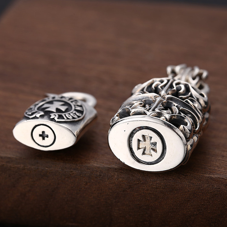 925 Sterling Silver Lock Pendant Necklaces Vintage Gothic Punk Antique Designer Jewelry Accessories