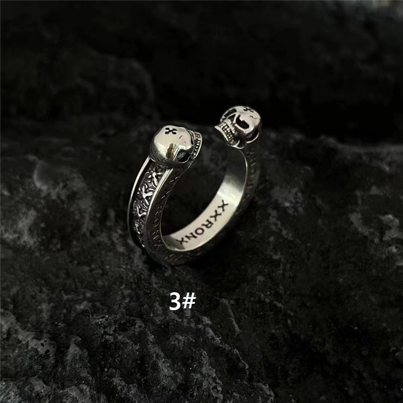 925 Sterling Silver Cross Adjustable Band Rings Vintage Gothic Punk Antique Designer Luxury Jewelry Accessories