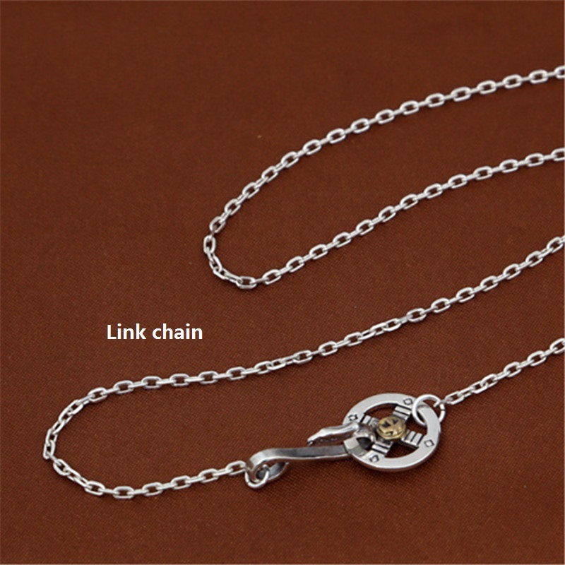 925 sterling silver handmade feather necklace pendant without chain American European gothic punk style antique silver designer Luxury brand jewelry pendants