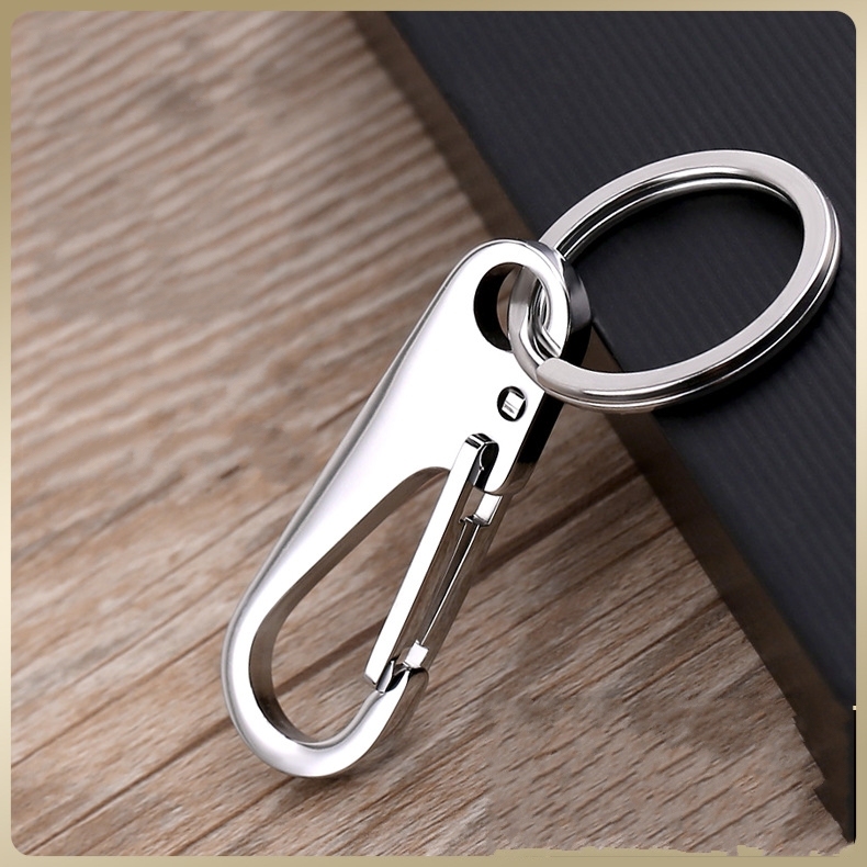 Stainless Steel Keychain Keyrings Round Ring for Key Classic Vintage Fashion Accessories Gifts