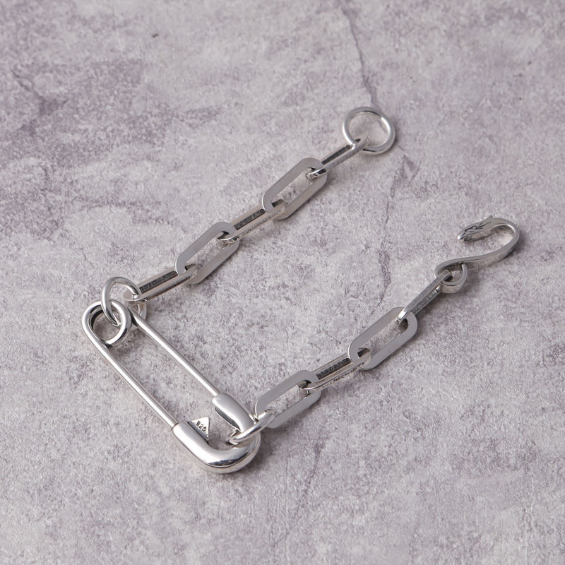 925 Sterling Silver Link Chain Bracelets Clip Antique Gothic Punk Jewelry Accessories