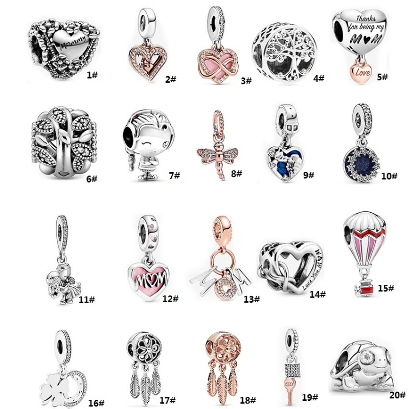 Silver Plated Lovely Charms For Bracelets vintage Antique Handmade Designer Women Female Jewelry Findings &amp; Components
