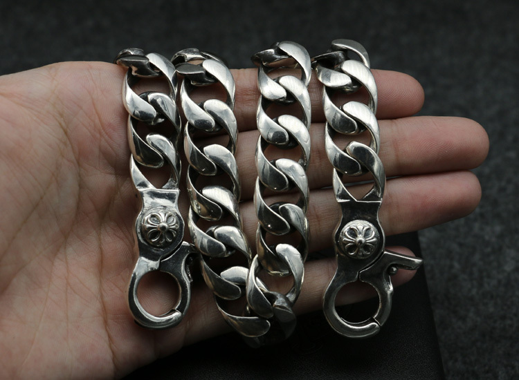 Crosses links Pants Chain 925 sterling silver Vintage Gothic Jewelry Accessories