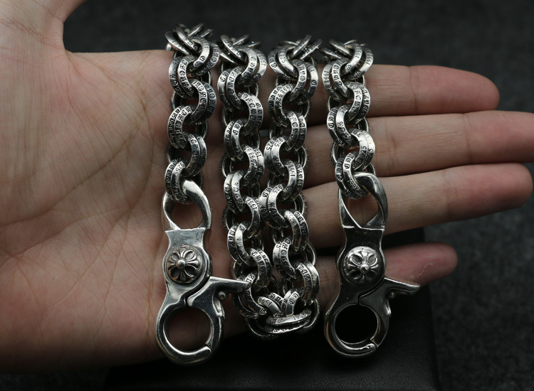 Crosses links Pants Chain 925 sterling silver Vintage Gothic Jewelry Accessories