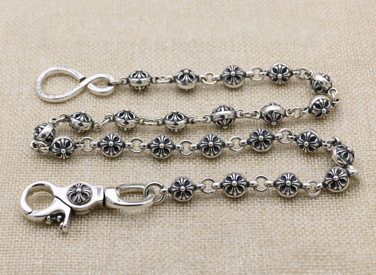 Crosses links Pants Chain 925 sterling silver Vintage Gothic Jewelry Accessories