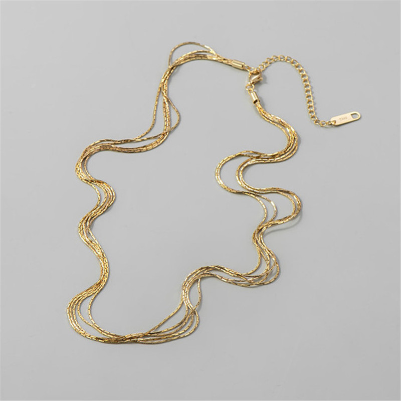 Multiple Layers Chain Necklaces Vintage Gothic Punk Hiphop Antique Designer Luxury Jewelry Accessories