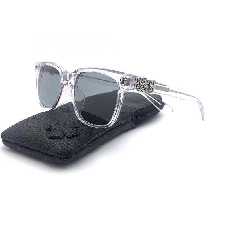 Vintage Fashion Sunglasses Casual Driving Fishing Sports Beach Eyewears Crosses Metal Frame CH8002