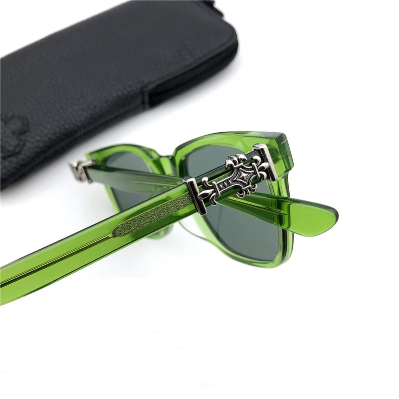 Vintage Fashion Sunglasses Casual Driving Fishing Sports Beach Eyewears Crosses Metal Frame CH8002