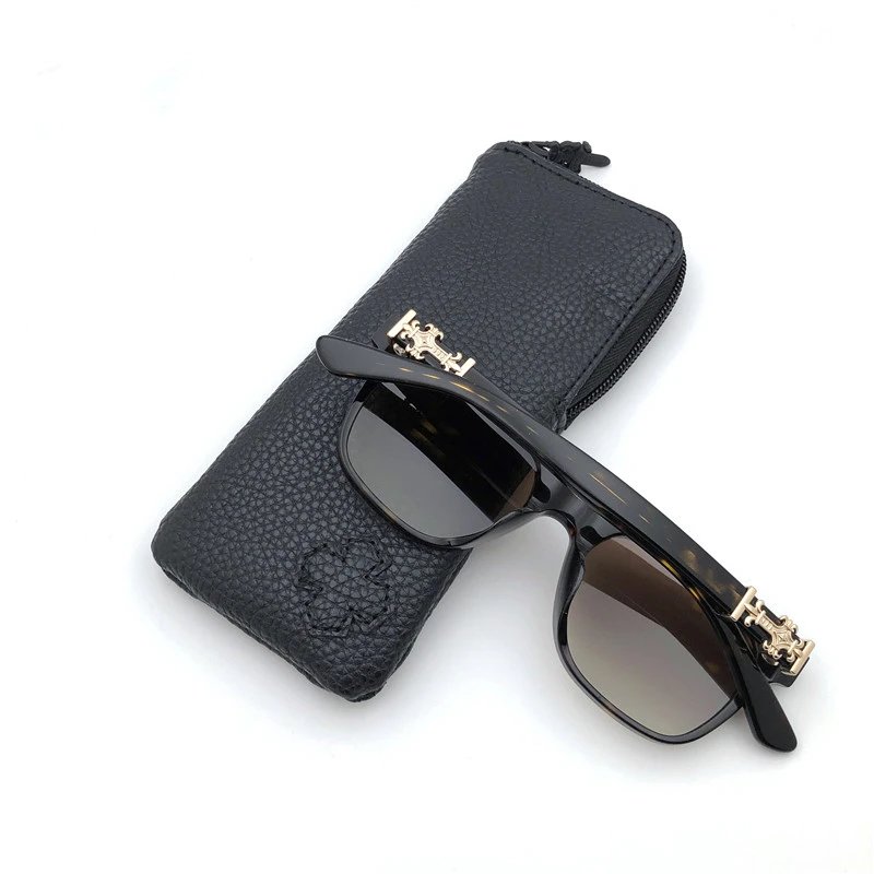 Vintage Fashion Sunglasses Casual Driving Fishing Sports Beach Eyewears Crosses Metal Frame CH8002