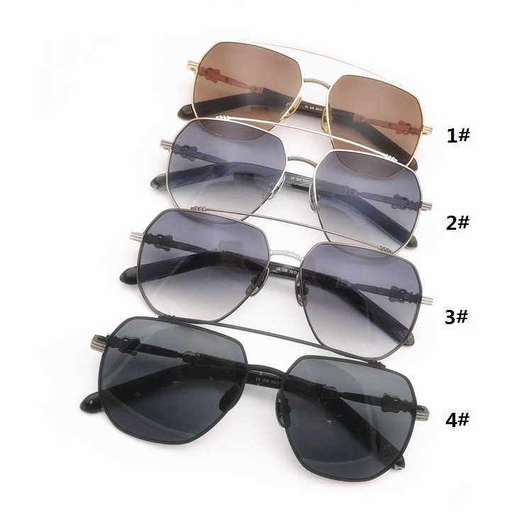 Vintage Fashion Sunglasses Casual Driving Fishing Sports Beach Eyewears Crosses Metal Frame  HAND-A