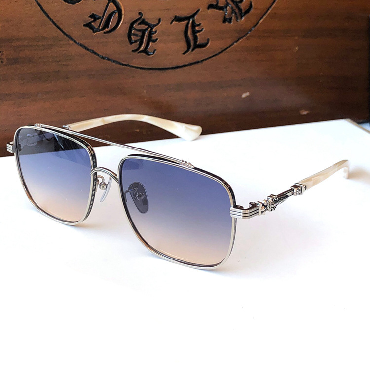 Vintage Fashion Sunglasses Casual Driving Fishing Sports Beach Eyewears Crosses Metal Frame  8042