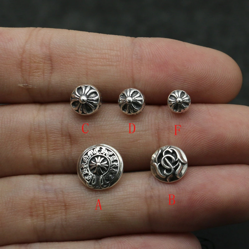 Stud Earring 925 Sterling Silver Gothic Punk Vintage Designer Luxury Jewelry Accessories Gift