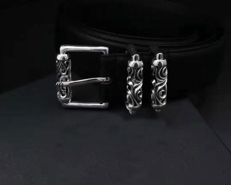 925 sterling silver handmade belt buckle with leather waist belt American European antique silver gothic punk style designer Fashion accessories