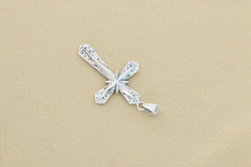 Cross Star Pendant 925 Sterling Silver Jewelry
