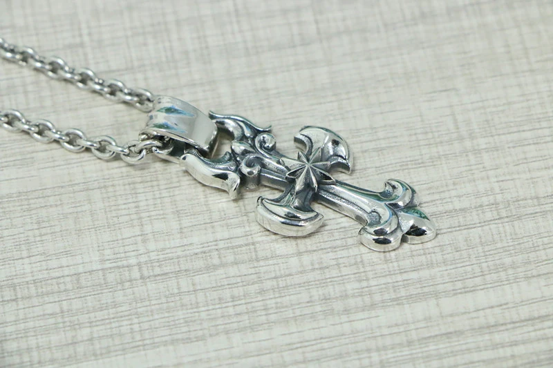 Star Cross Pendant 925 Sterling Silver Jewelry