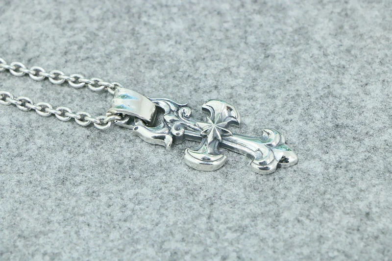 Star Cross Pendant 925 Sterling Silver Jewelry
