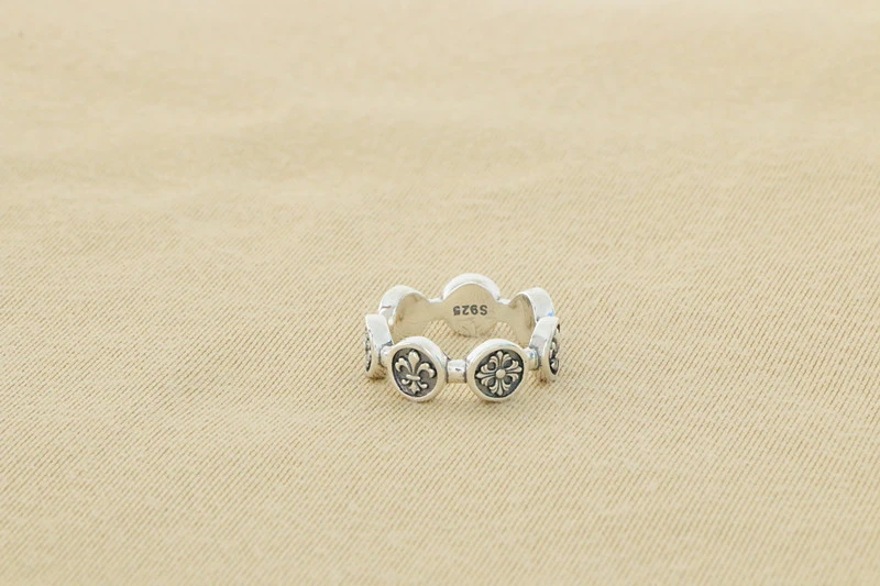Crosses Anchors Adjustable Ring 925 Sterling Silver Jewelry