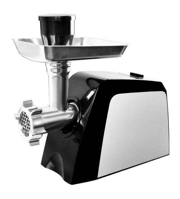 Electric Meat Grinder Heavy Duty Stainless Steel Meat Mincer with 3 Grinding Plates, Sausage Stuffer Tube & Kubbe Attachments,Easy One-Button Control