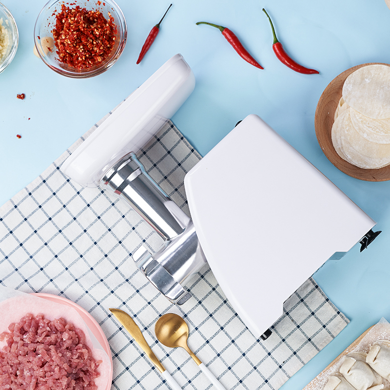 Electric Meat Grinder,Compact Size Meat Slicer & Sausage Stuffer with different size Grinding Plates, Sausage & Kubbe Kit for Home and Kitchen
