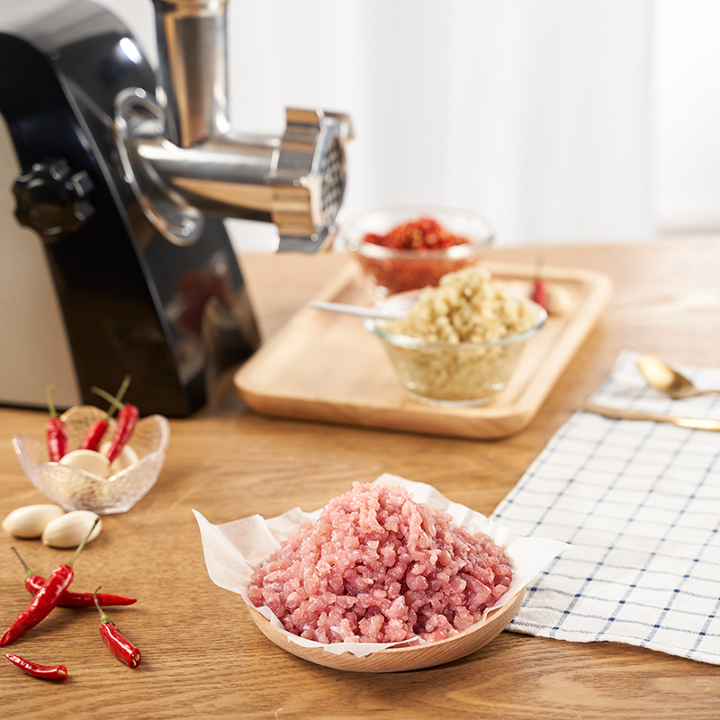 Electric Meat Grinder Heavy Duty Stainless Steel Meat Mincer with 3 Grinding Plates, Sausage Stuffer Tube & Kubbe Attachments,Easy One-Button Control
