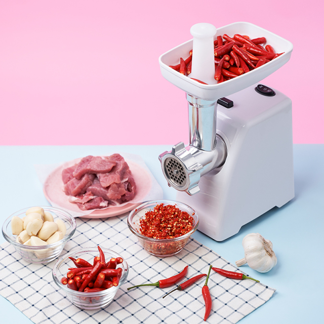 Electric Meat Grinder,Compact Size Meat Slicer & Sausage Stuffer with different size Grinding Plates, Sausage & Kubbe Kit for Home and Kitchen