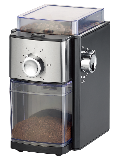 Burr Coffee Grinder, Electric Coffee Bean Grinder withLarge Bean Hopper, 2-12cups Selectors 17 Grinding Settings