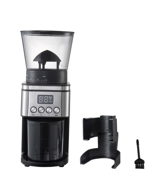 Burr Coffee Grinder, Stainless Steel Adjustable Burr Mill with Precise Grind Settings, Electric Coffee Grinder for Drip, Percolator, French Press, American and Turkish Coffee Makers