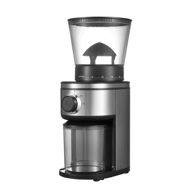 Burr Coffee Grinder, Stainless Steel Adjustable Burr Mill with Precise Grind Settings, Electric Coffee Grinder for Drip, Percolator, French Press, American and Turkish Coffee Makers